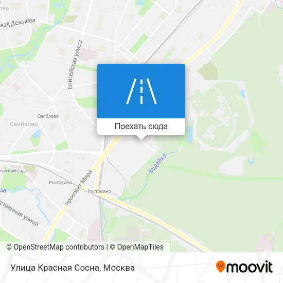 Карта Улица Красная Сосна