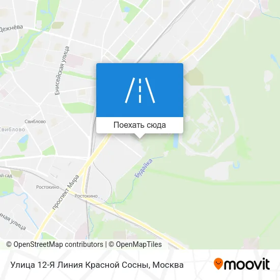 Карта Улица 12-Я Линия Красной Сосны