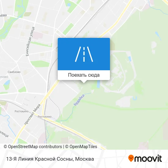 Карта 13-Я Линия Красной Сосны