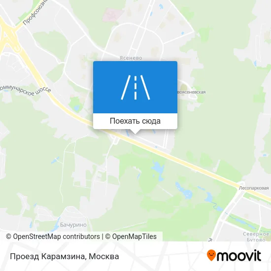 Карта Проезд Карамзина