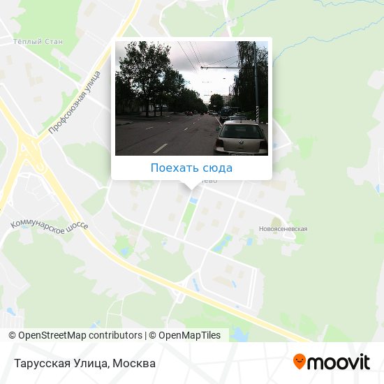 Тарусская улица москва карта