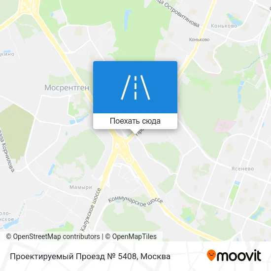 Карта Проектируемый Проезд № 5408