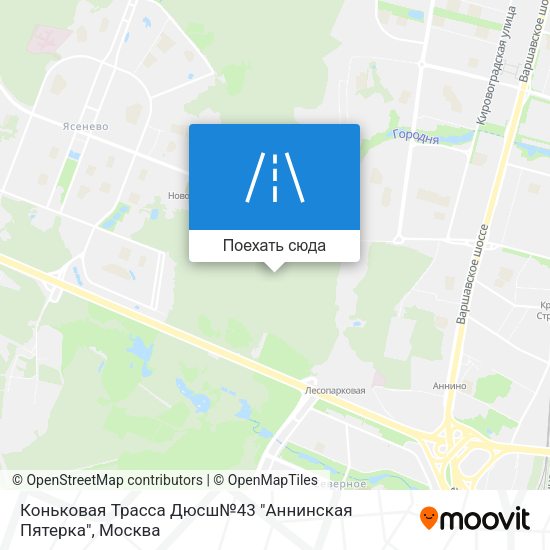 Карта Коньковая Трасса Дюсш№43 "Аннинская Пятерка"