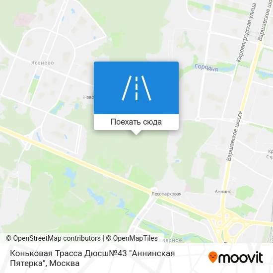 Карта Коньковая Трасса Дюсш№43 "Аннинская Пятерка"