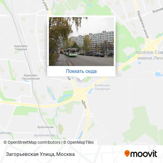 Карта Загорьевская Улица