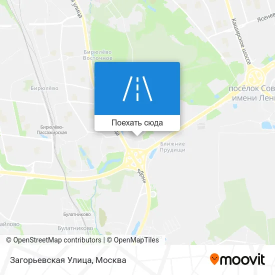 Карта Загорьевская Улица