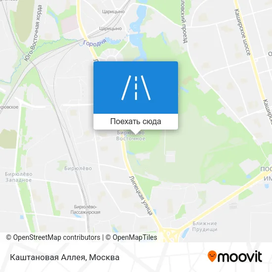 Карта Каштановая Аллея