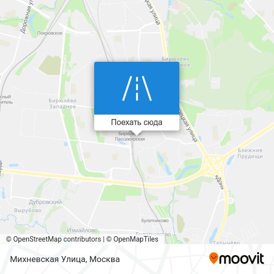 Карта Михневская Улица