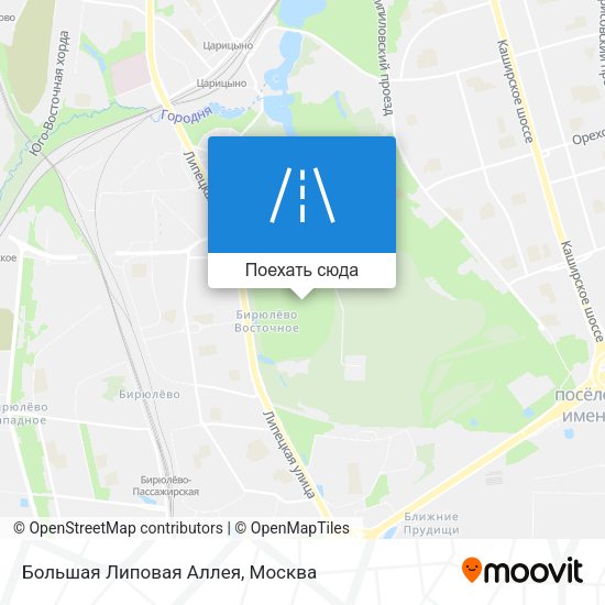 Карта Большая Липовая Аллея
