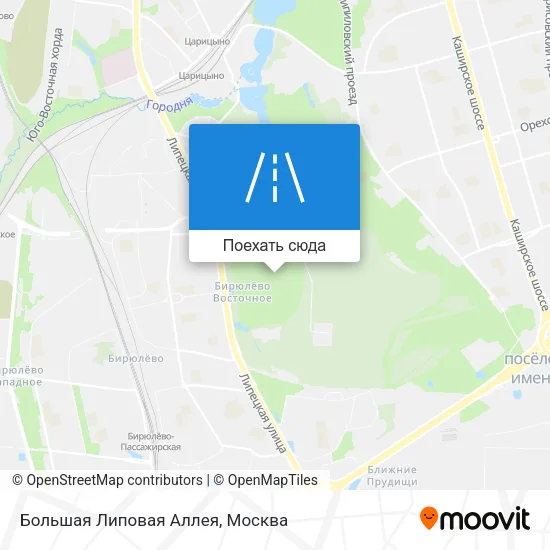 Карта Большая Липовая Аллея