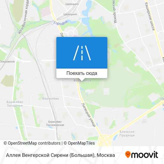 Карта Аллея Венгерской Сирени (Большая)