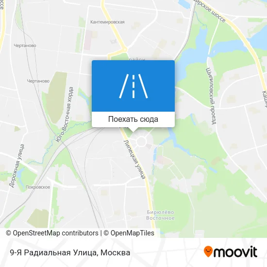 Карта 9-Я Радиальная Улица