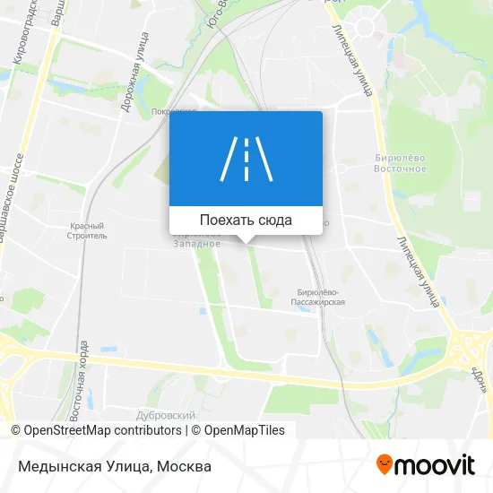 Карта Медынская Улица
