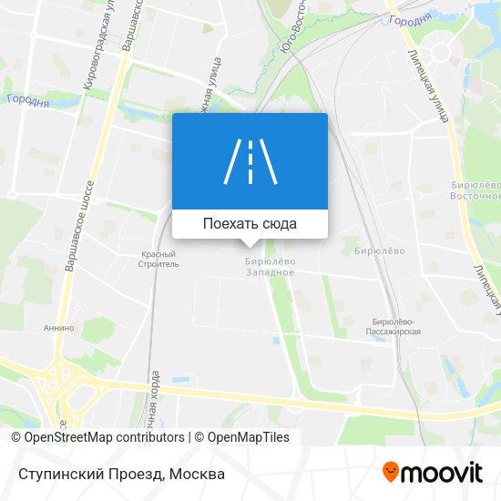 Карта Ступинский Проезд