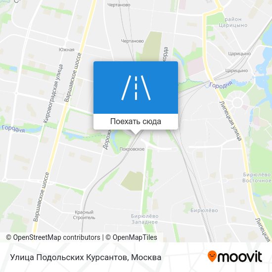 Карта Улица Подольских Курсантов