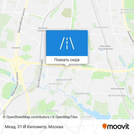 Карта Мкад, 31-Й Километр