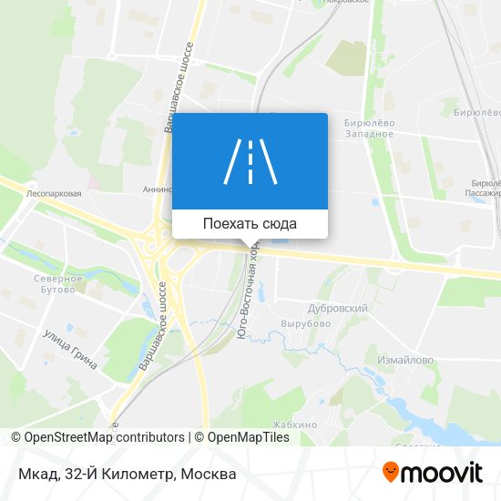 Карта Мкад, 32-Й Километр