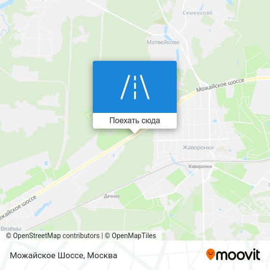 Карта Можайское Шоссе