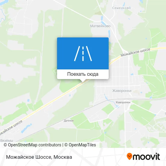 Карта Можайское Шоссе