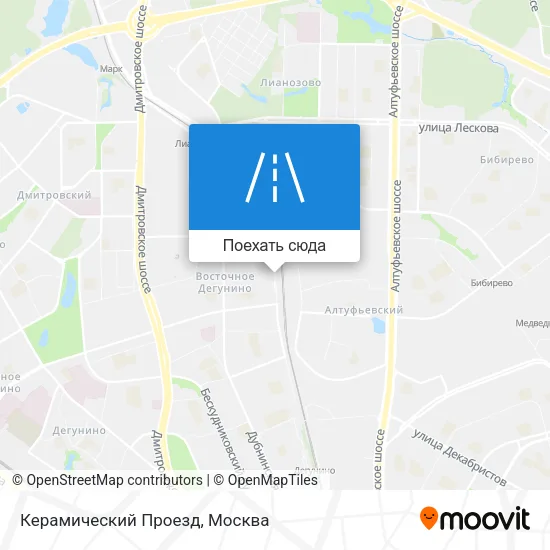 Карта Керамический Проезд