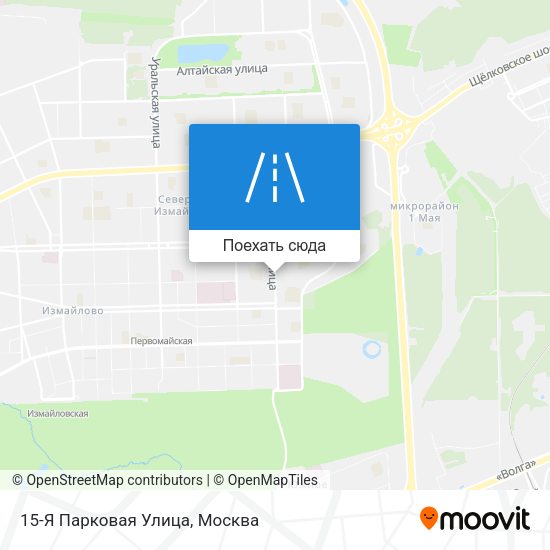 Карта 15-Я Парковая Улица
