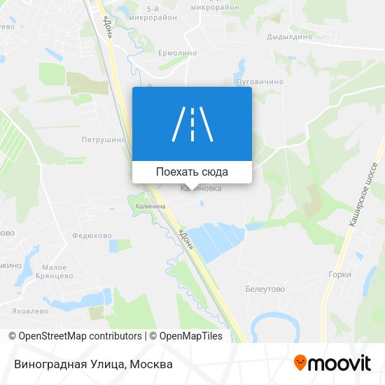 Карта Виноградная Улица