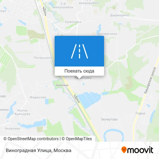 Карта Виноградная Улица