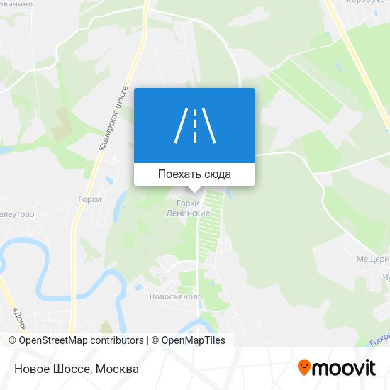 Карта Новое Шоссе