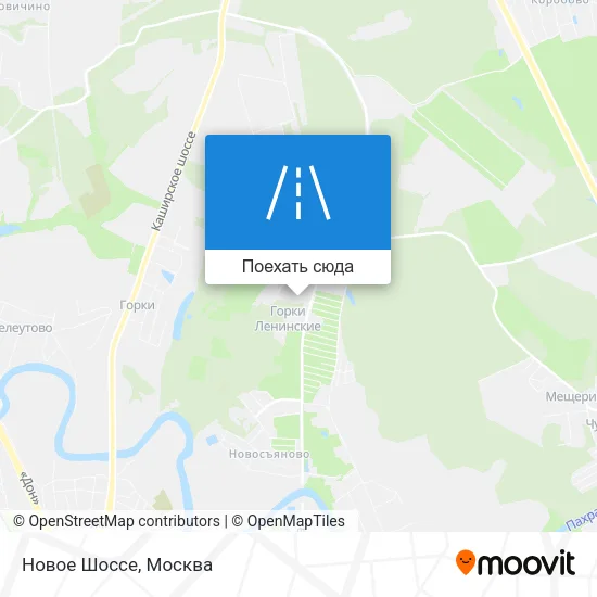 Карта Новое Шоссе