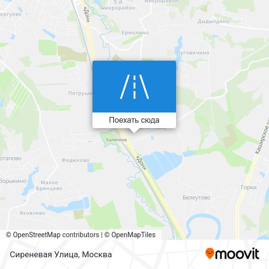 Карта Сиреневая Улица