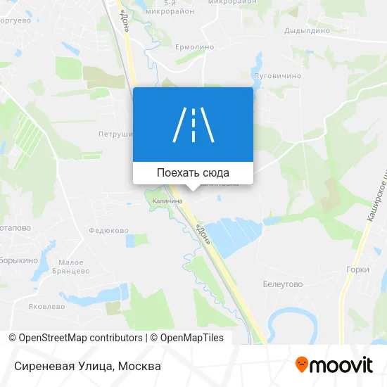 Карта Сиреневая Улица