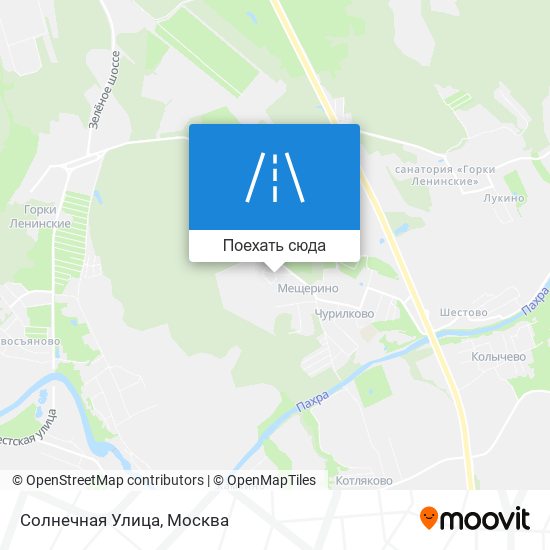 Карта Солнечная Улица