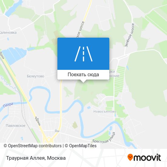 Карта Траурная Аллея