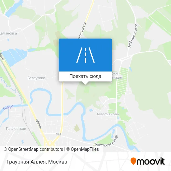 Карта Траурная Аллея