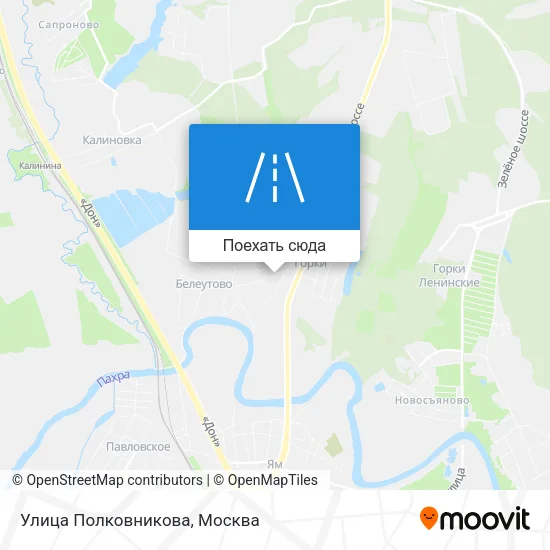 Карта Улица Полковникова