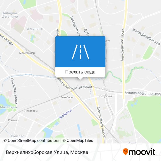 Карта Верхнелихоборская Улица