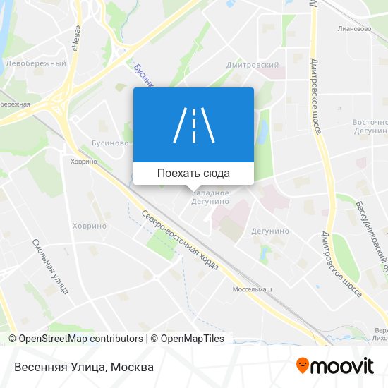 Карта Весенняя Улица
