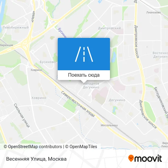 Карта Весенняя Улица