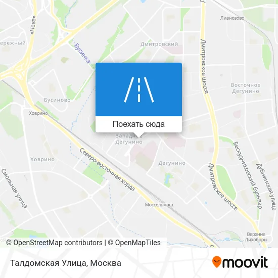 Карта Талдомская Улица