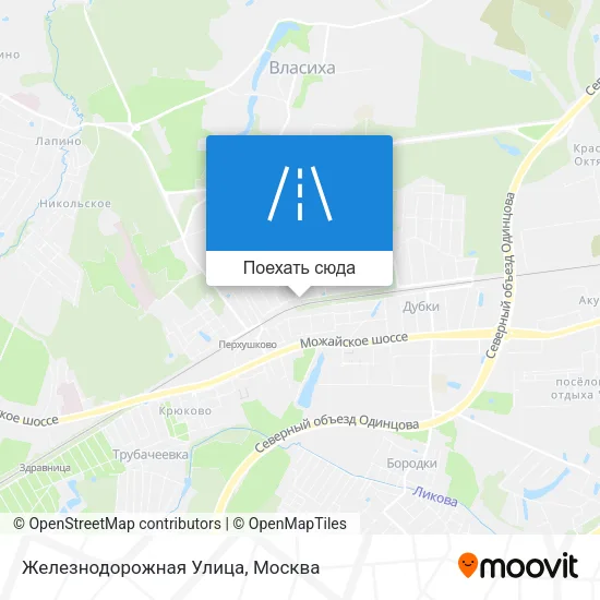 Карта Железнодорожная Улица