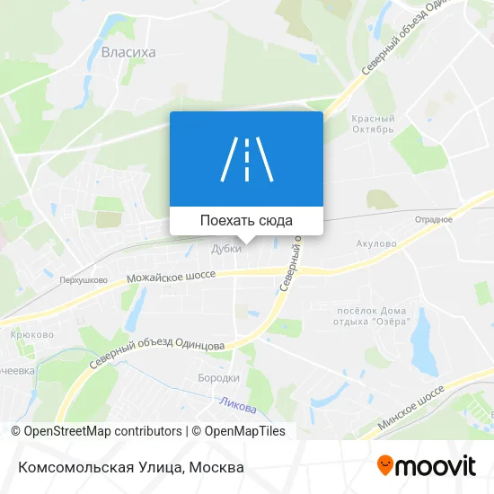 Карта Комсомольская Улица