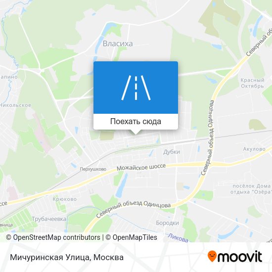 Карта Мичуринская Улица