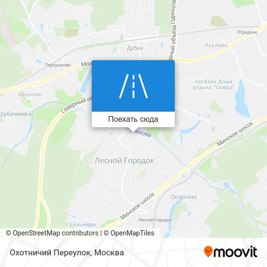 Карта Охотничий Переулок