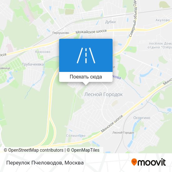 Карта Переулок Пчеловодов