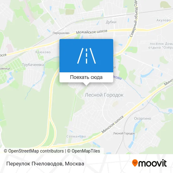Карта Переулок Пчеловодов