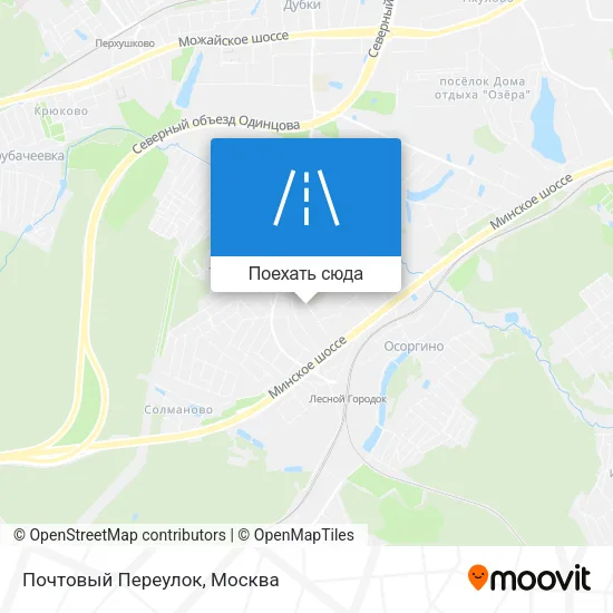 Карта Почтовый Переулок