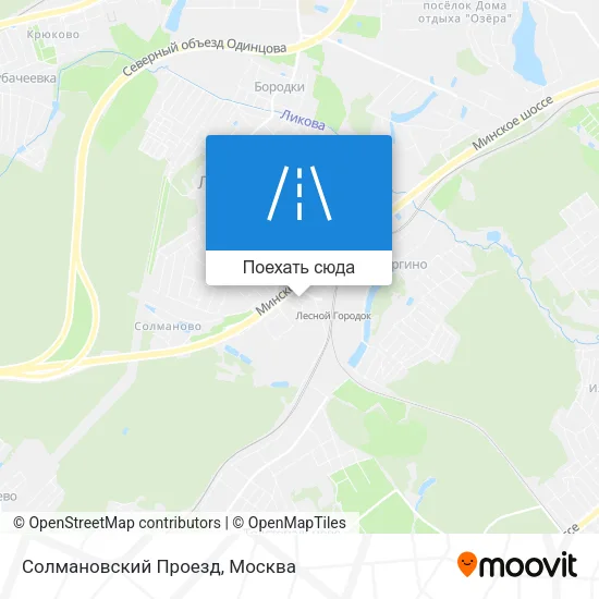 Карта Солмановский Проезд