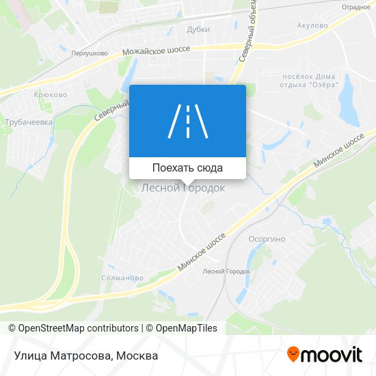 Карта Улица Матросова