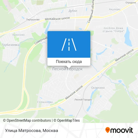 Карта Улица Матросова