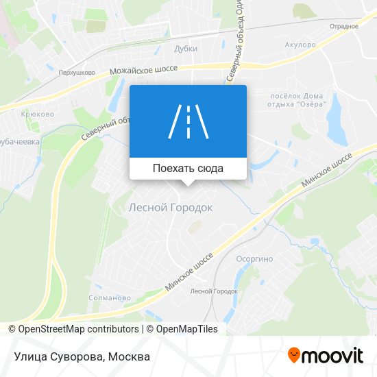 Карта Улица Суворова